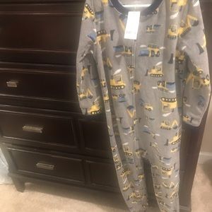 NWT -Carter’s boys footed pajamas with tractors